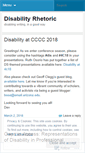 Mobile Screenshot of disabilityrhetoric.com